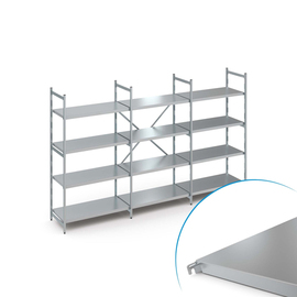 Standregal NORM 20 | 4 geschlossene Auflage(n) | 3150 mm x 600 mm H 2000 mm Produktbild