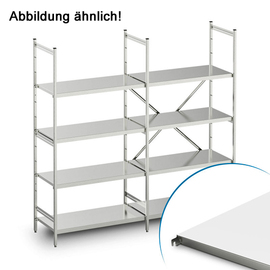 Standregal NORM 5 | 2375 mm 400 mm H 1800 mm | 4 geschlossene Auflage(n) Fachlast 150 kg Feldlast 600 kg Produktbild