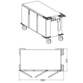 Speisentransportwagen SPTW-3 beheizbar Produktbild