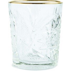 Double Old Fashioned HOBSTAR 35,5 cl mit Relief goldfarbener Rand Produktbild