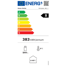 Fächerkühlschrank 481-10 F MULTIPOLAR | 10 Fächer | Türanschlag rechts Produktbild 1 S