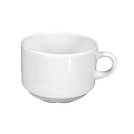 Milchkaffeetasse MERAN 250 ml Porzellan weiß Produktbild