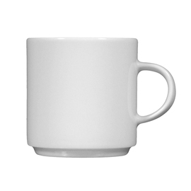 Milchkaffeetasse 220 ml SAVOY Ø 73 mm Porzellan weiß Produktbild