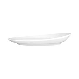 Gourmetteller flach MERAN Organic oval 190 mm x 164 mm Porzellan weiß Produktbild