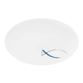 Coupplatte COUP FINE DINING BLUE SEA oval 405 mm x 258 mm Porzellan Produktbild