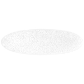 Coupplatte NORI weiß oval 443 mm x 144 mm Porzellan Vollrelief Produktbild