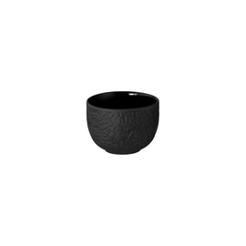 Dippschale NORI schwarz 120 ml Bisquitporzellan mit Relief Ø 72 mm Produktbild