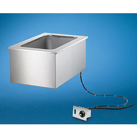 Einbau-Bain-Marie 3112/2 mit 2 Becken passend für 2 x GN 1/1 - 200 mm | 2000 Watt 230 Volt Produktbild