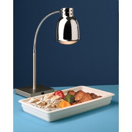 Buffet-Wärmelampe Edelstahl | Strahlfarbe weiß  H 700 mm Produktbild