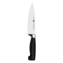 Kochmesser FOUR STAR glatter Schliff | schwarz | Klingenlänge 16 cm Produktbild