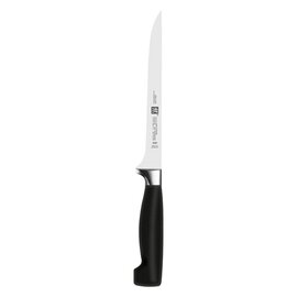 Filiermesser FOUR STAR glatter Schliff | schwarz | Klingenlänge 18 cm Produktbild