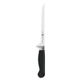 Filiermesser PURE glatter Schliff | schwarz | Klingenlänge 18 cm Produktbild