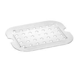 551 458 Gastronorm-Einlegeboden, G-KELB 1/2, gelocht Ø 10 mm, Material: Polycarbonat, Temperaturbereich: -40 °C bis +100 °C Produktbild