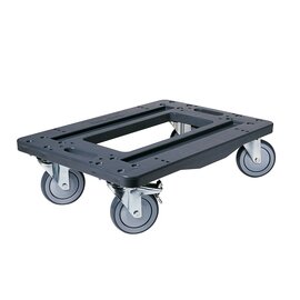 Transport-Rolli ROLLI-100 4 Lenkrollen stahlverzinkt 2 Bremsrollen 650 mm  x 450 mm  H 165 mm Produktbild