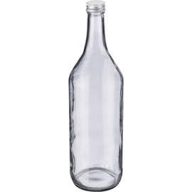 Gradhalsflasche 1000 ml Glas mit Schraubdeckel Produktbild