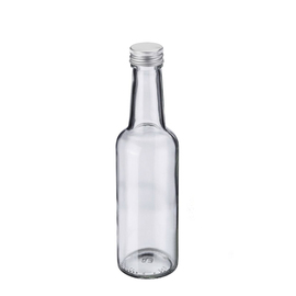 Gradhalsflasche 250 ml Glas mit Schraubdeckel Produktbild
