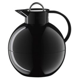 Alfi Isolierkanne KUGEL 0,94 ltr schwarz glatt Vakuum-Hartglas  Edelstahl-Drehverschluss