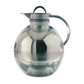 Isolierkanne Kugel 0,94 7 alfiDur-Vakuum-Hartglaseinsatz, Kunststoff, aus GV mit - - Shiny, transparent Tassen, transparentem L, ca