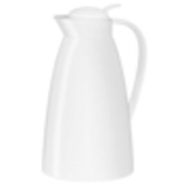 Isolierkanne ECO 1 ltr weiß matt Vakuum-Hartglas Drehverschluss Produktbild