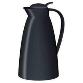Isolierkanne ECO 1 ltr schwarz matt Vakuum-Hartglas Drehverschluss Produktbild