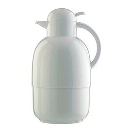 Isolierkanne Diana, GV 2,0 L, ca. 16 Tassen, aus kratzfestem Kunststoff, alfiDur-Vakuum-Hartglaseinsatz, weiss Produktbild
