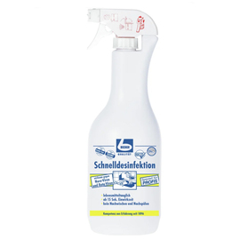 Schnelldesinfektionsmittel 1 Liter Sprühflasche passend für Kontaktflächen Produktbild