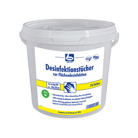 Flächendesinfektionstücher | 1 Behälter à 70 Stück Produktbild