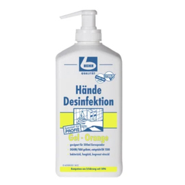 Händedesinfektionsgel Orange 0,5 ltr Dispenserflasche passend für Eurospender Produktbild