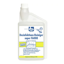 Desinfektionsreiniger super F6000 1 Liter Dosierflasche passend für abwaschbare Oberflächen Produktbild