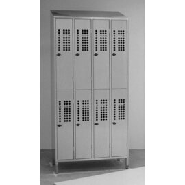 Fächerschrank 950 mm  x 500 mm  H 2100 mm 8 Fächer mit mit Flügeltüren Zylindervorreiber Produktbild