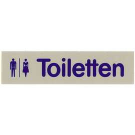 Schild selbstklebend • Damen-Symbol rechteckig 160 mm x 40 mm Produktbild