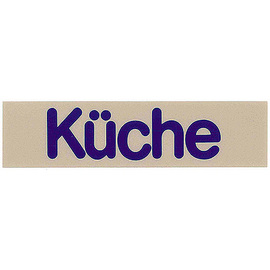 Schild selbstklebend • Küche rechteckig 160 mm x 40 mm Produktbild