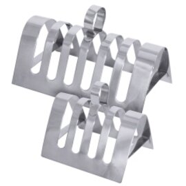 Toastständer Edelstahl | 6 Schlitze | 195 mm  x 80 mm  H 80 mm Produktbild