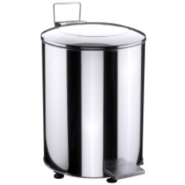 Tretabfallbehälter Edelstahl 50 ltr glänzend Produktbild