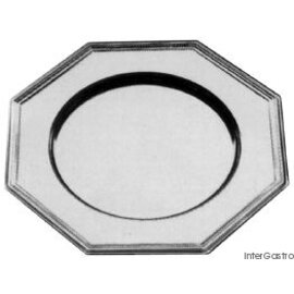 Platzteller Edelstahl glänzend | Spiegel rund achteckig | 305 mm  x 305 mm Produktbild