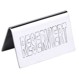 Reserviert-Schild • Reserved • Edelstahl L 65 mm H 40 mm Produktbild