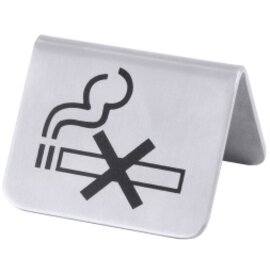 Nicht Rauchen Schild Edelstahl Rauchverbot Nichtraucher Tischaufsteller 