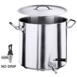 Kartoffelkocher KG 2100 PROFESSIONAL 70 ltr Edelstahl mit Deckel  Ø 450 mm  H 450 mm  | Edelstahlrohrgriffe Produktbild