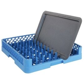 Geschirrspülkorb für Tabletts blau 500 x 500 mm  H 100 mm Produktbild