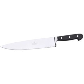 Tranchiermesser glatter Schliff  | Griff vernietet|verschweißt Klingenlänge 22 cm  L 35,5 cm Produktbild