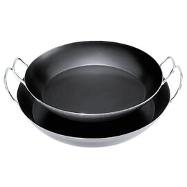 Paella-Pfanne  • Eisen 1,5 mm  Ø 420 mm  H 55 mm | 2 hochstehende Griffe Produktbild