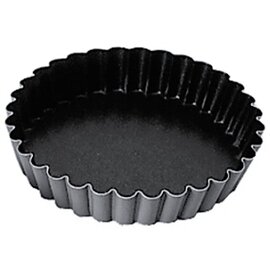 Antihaft-Obsttörtchenform schwarz antihaftbeschichtet Ø 105 mm  H 18 mm Produktbild