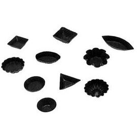 Antihaft-Petit-Fours-Set 50er-Set schwarz 36 - 65 mm Produktbild