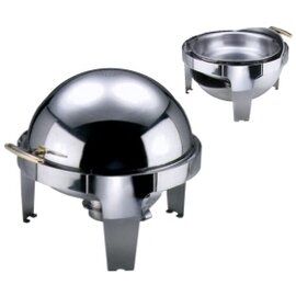 Roll Top Chafing Dish rolltop deckel 230 Volt 500 Watt 6,8 ltr  Ø 470 mm  H 440 mm Produktbild