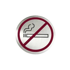 Nichtraucherschild • Nichtrauchersymbol • Edelstahl rund Ø 160 mm Produktbild