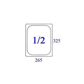 GN Behälter GN 1/2  x 150 mm GN 73 Edelstahl 0,7 mm | Fallgriffe Produktbild