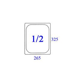 GN-Behälter, "TOP NOTCH® ", Farbe: Grün, GN 1/2, 100 mm tief, Inhalt: 5 ltr., Polycarbonat, Temperaturbereich -40°C bis 100°C Produktbild