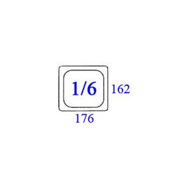 GN-Behälter, "TOP NOTCH® ", Farbe: Klar, GN 1/6, 100 mm tief, Inhalt: 1,6 ltr., Polycarbonat, Temperaturbereich -40°C bis 100°C Produktbild