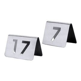 Tischnummernschild 16 | Edelstahl Produktbild