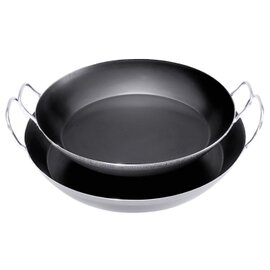 Paella-Pfanne  • Eisen 2,5 mm  Ø 240 mm  H 40 mm | 2 hochstehende Griffe Produktbild